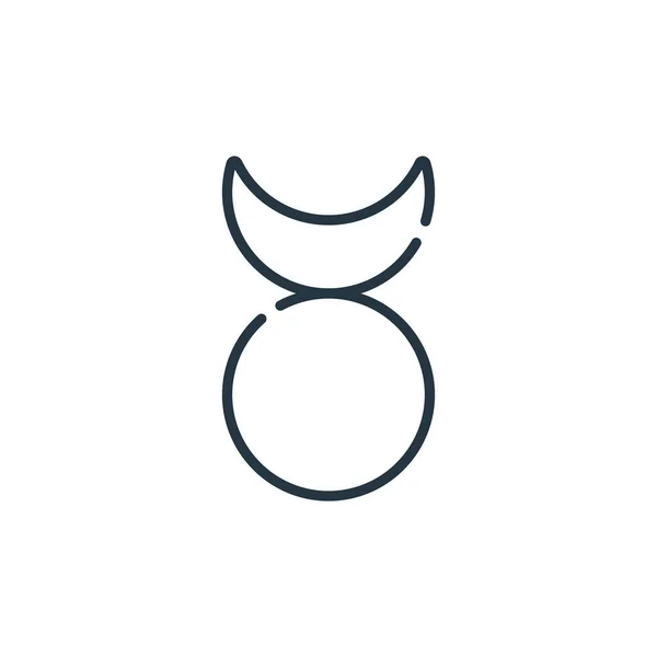 Рогата Векторна Іконка Різьблений Редагований Хід Рогатий Лінійний Символ Використання — стоковий вектор