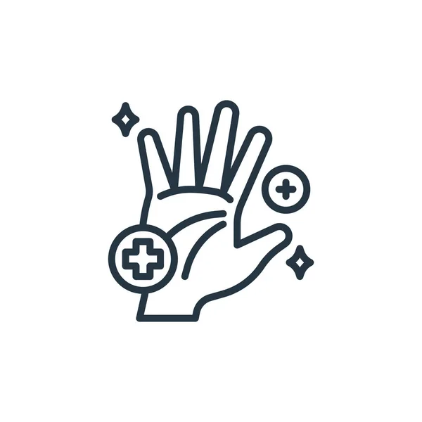 Hand Vector Icon Hand Editable Stroke Hand Linear Symbol Use — Stock Vector