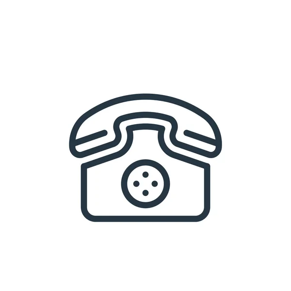 Telefon Vektor Ikon Telefonszerkeszthető Stroke Telefon Lineáris Szimbólum Használata Webes — Stock Vector