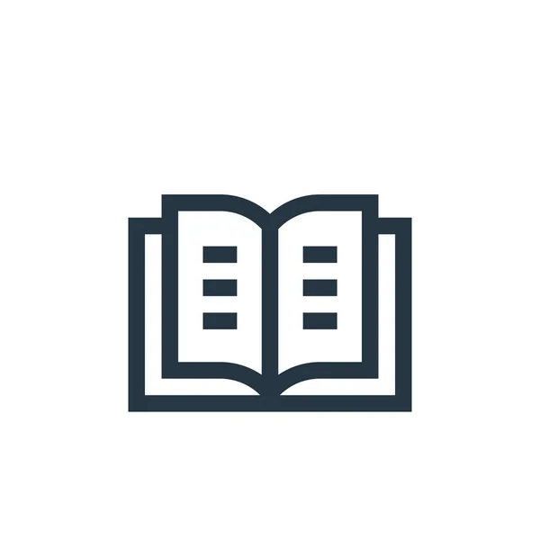 Βιβλίο Διανυσματικό Εικονίδιο Βιβλίο Επεξεργάσιμο Εγκεφαλικό Επεισόδιο Βιβλίο Γραμμικό Σύμβολο — Διανυσματικό Αρχείο