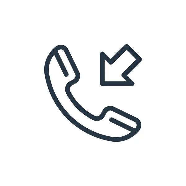 Incoming Call Vector Icon Incoming Call Editable Stroke Incoming Call — Stock Vector