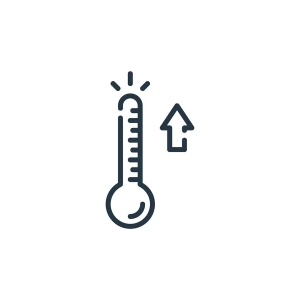 Icône Vectorielle Fièvre Fièvre Attaque Modifiable Symbole Linéaire Fièvre Utiliser — Image vectorielle