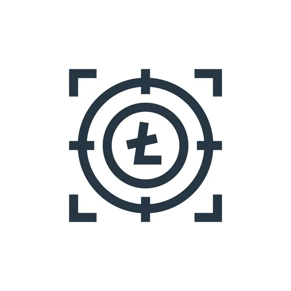 Bitcoin Vektor Ikon Bitcoin Redigerbar Stroke Bitcoin Linjär Symbol För — Stock vektor