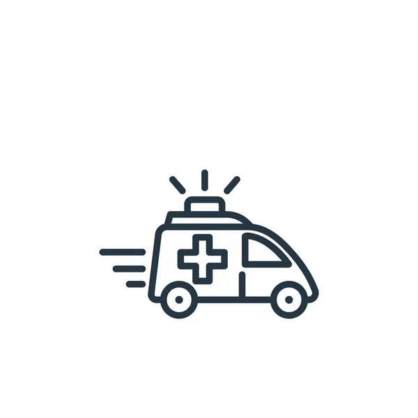 Icono Del Vector Emergencia Accidente Cerebrovascular Emergencia Símbolo Lineal Emergencia — Archivo Imágenes Vectoriales