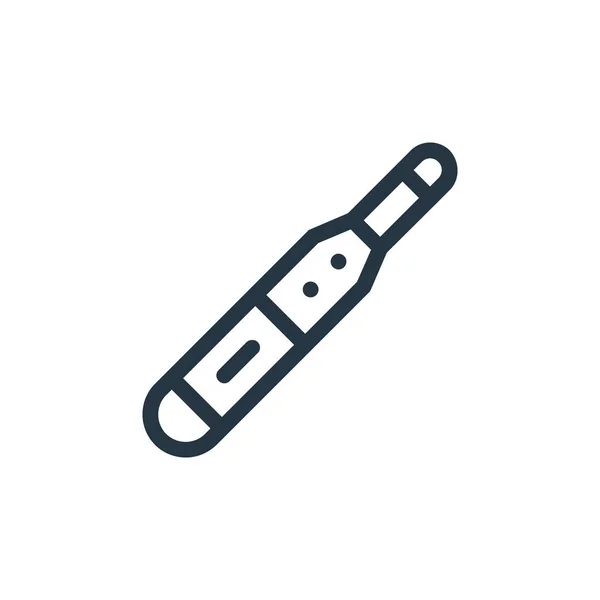 Иконка Вектора Термометра Термометр Редактируемый Удар Термометр Линейный Символ Использования — стоковый вектор