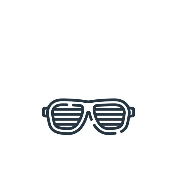 Spaß Brille Vektor Symbol Spaßbrille Editierbarer Strich Fun Brille Lineares — Stockvektor