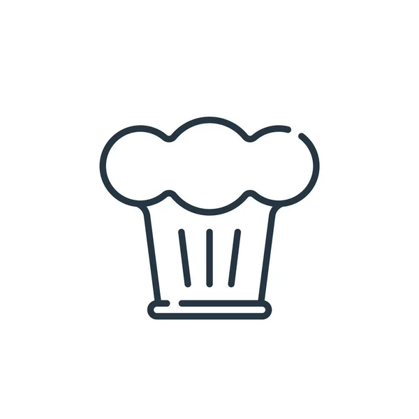 Chef Καπέλο Διάνυσμα Εικόνα Σεφ Καπέλο Επεξεργάσιμο Εγκεφαλικό Επεισόδιο Chef — Διανυσματικό Αρχείο