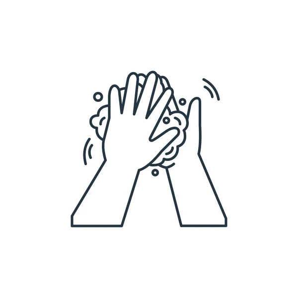 Іконка Миття Рук Векторна Ручне Прання Змінного Ходу Миття Рук — стоковий вектор