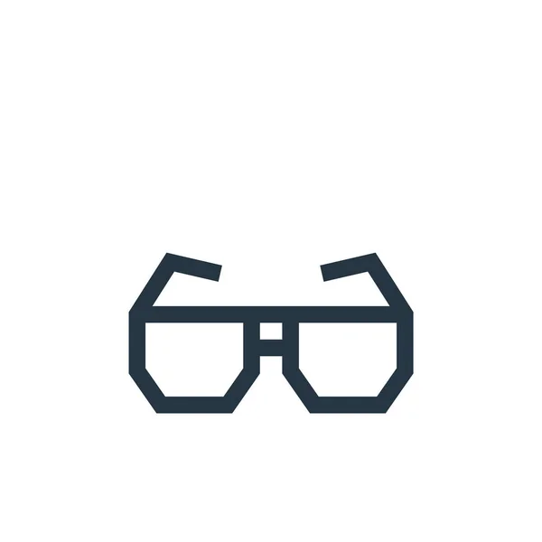 Sunglasses Vector Icon Sunglasses Editable Stroke Sunglasses Linear Symbol Use — Stock Vector
