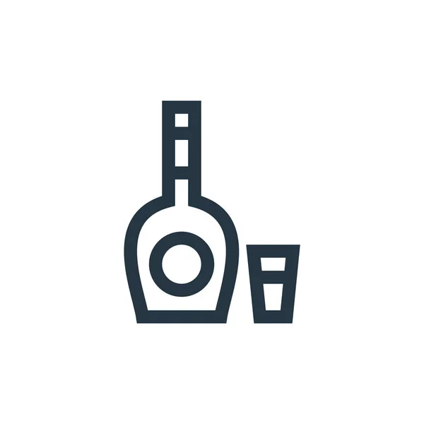 Ikona Wektora Whisky Edytowalny Udar Whisky Symbol Liniowy Whiskey Stosowania — Wektor stockowy