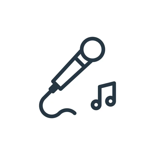 Karaoke Vektorsymbol Karaoke Editierbarer Schlaganfall Karaoke Lineares Symbol Für Den — Stockvektor