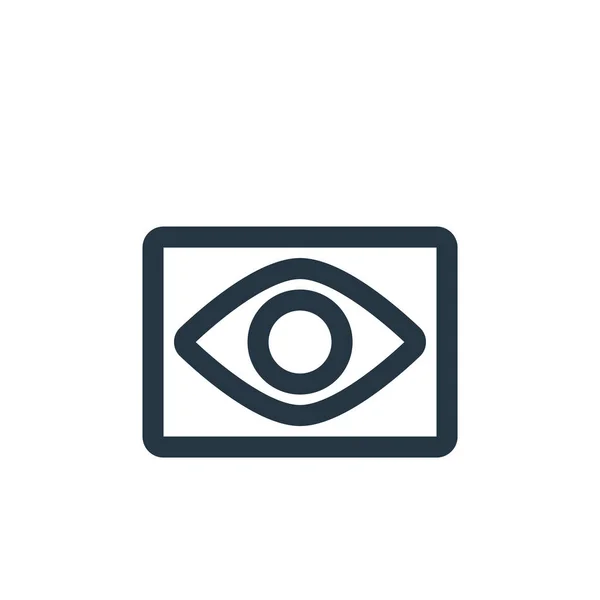 Augenvektorsymbol Augenaufschlag Auge Lineares Symbol Für Die Verwendung Auf Web — Stockvektor