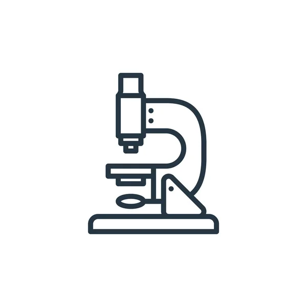 Icono Del Vector Del Microscopio Ictus Editable Microscopio Símbolo Lineal — Vector de stock