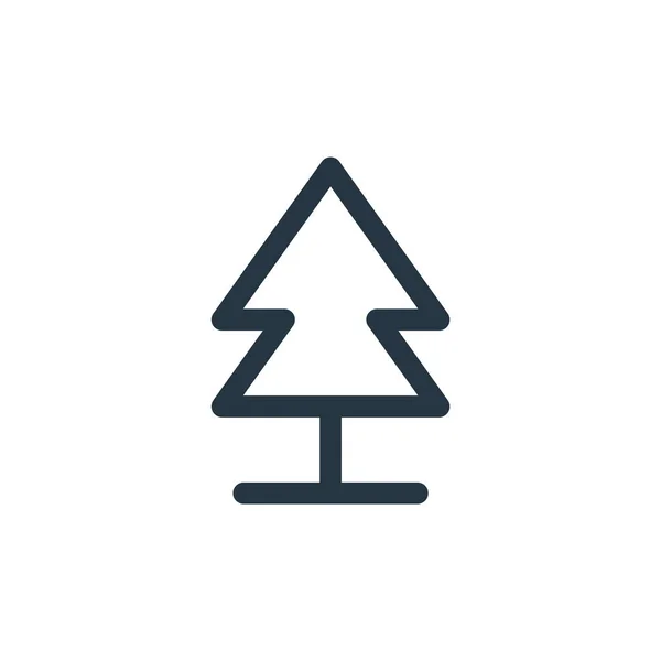 Pine Tree Vector Icon Pine Tree Editable Stroke Pine Tree — Stock Vector