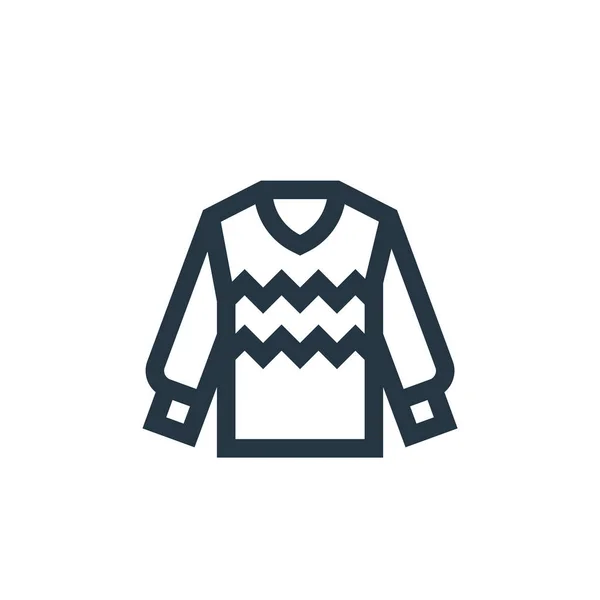 毛衣矢量图标 毛衣可编辑的中风 用于网络和移动应用程序 印刷媒体的毛衣线形符号 细线图解 矢量孤立轮廓图 — 图库矢量图片