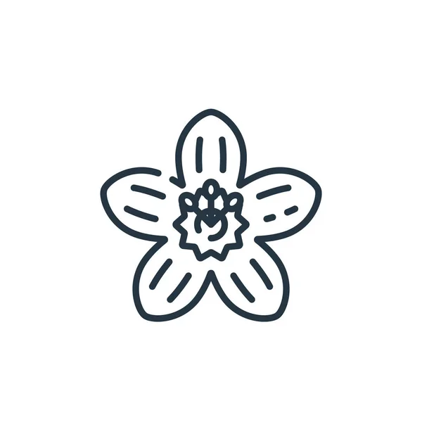 Blumenvektorsymbol Blume Editierbarer Strich Blume Lineares Symbol Für Die Verwendung — Stockvektor