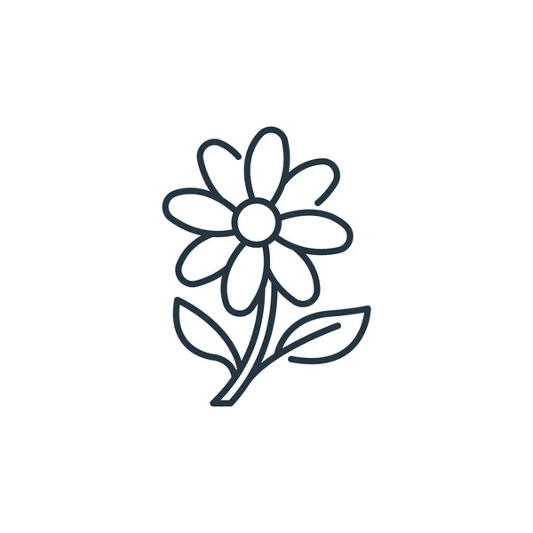 Bloemenvector Pictogram Bloembewerkbare Beroerte Bloem Lineair Symbool Voor Gebruik Web — Stockvector