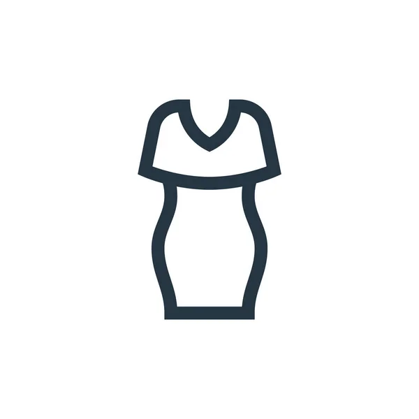 Ikona Vektoru Šatů Šaty Upravitelné Mrtvice Oblékání Lineární Symbol Pro — Stockový vektor