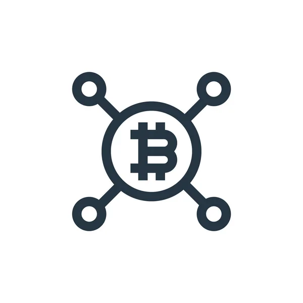 Bitcoin Vektör Simgesi Bitcoin Düzenlenebilir Vuruş Web Mobil Uygulamalarda Kullanmak — Stok Vektör