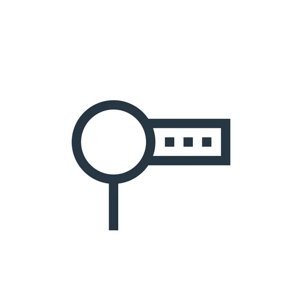 Search Vector Icon Search Editable Stroke Search Linear Symbol Use — Stock Vector
