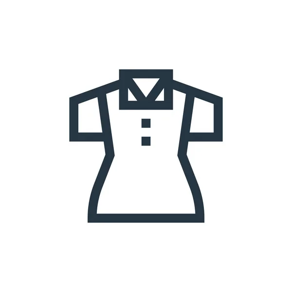 Векторная Икона Рубашки Поло Поло Рубашка Редактируемый Удар Линейный Символ — стоковый вектор
