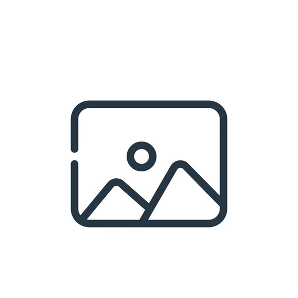 Bildvektorsymbol Bildbearbeitbarer Strich Lineares Symbolbild Für Web Und Mobile Apps — Stockvektor
