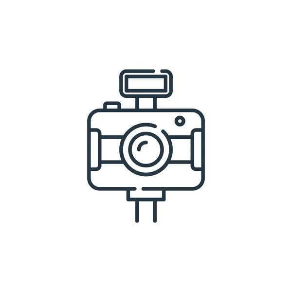 Kameravektorikon Kamera Redigerbar Stroke Kamera Linjär Symbol För Användning Webben — Stock vektor