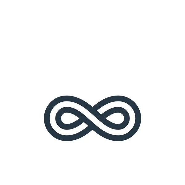 Infinity Vector Icon Infinity Editable Stroke Infinity Linear Symbol Use — Stock Vector