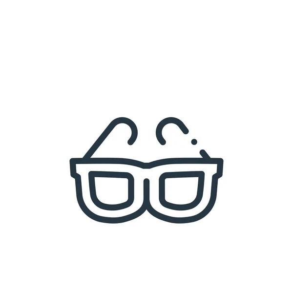 Ikona Vektoru Slunečních Brýlí Sluneční Brýle Upravitelný Úder Sluneční Brýle — Stockový vektor