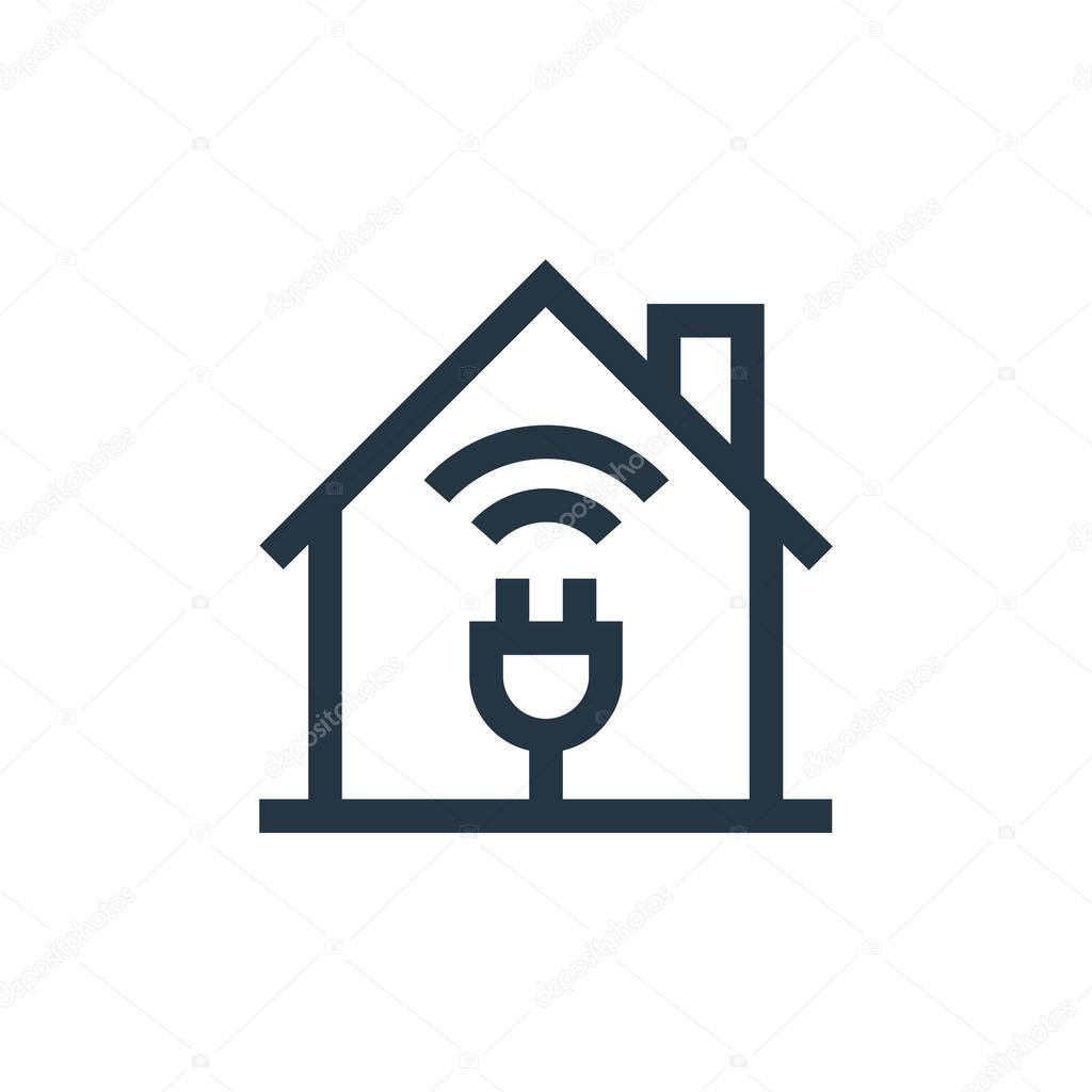 plug vector icon. plug editable stroke. plug linear symbol for use on web and mobile apps, logo, print media. Thin line illustration. Vector isolated outline drawing.