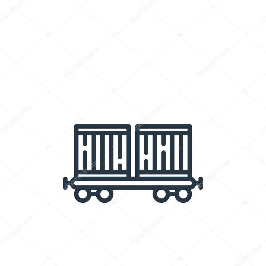 train vector icon. train editable stroke. train linear symbol for use on web and mobile apps, logo, print media. Thin line illustration. Vector isolated outline drawing.