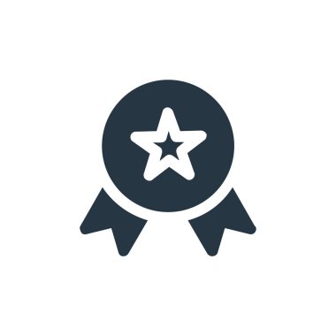 Ödül vektör simgesi. Ödüllendirilebilir vuruş. Web ve mobil uygulamalarda, logoda ve yazılı medyada kullanım için ödül doğrusal sembolü. İnce çizgili çizim. Vektör izole çizimi.