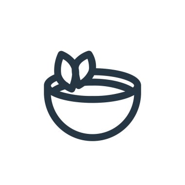 Çay vektör simgesi. Kurgulanabilir çay felci. Web ve mobil uygulamalarda kullanmak için çay doğrusal sembolü, logo, yazdırma medyası. İnce çizgili çizim. Vektör izole çizimi.