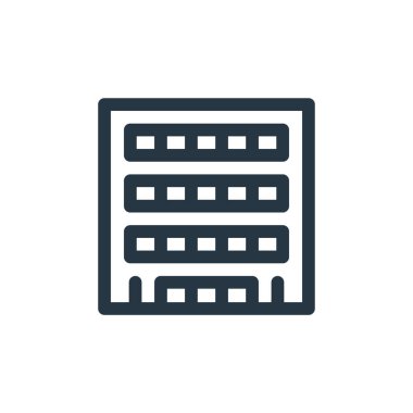 Konak vektör simgesi. Mansion düzenlenebilir vuruş. Web ve mobil uygulamalarda, logoda ve yazılı medyada kullanım için köşk doğrusal sembolü. İnce çizgili çizim. Vektör izole çizimi.