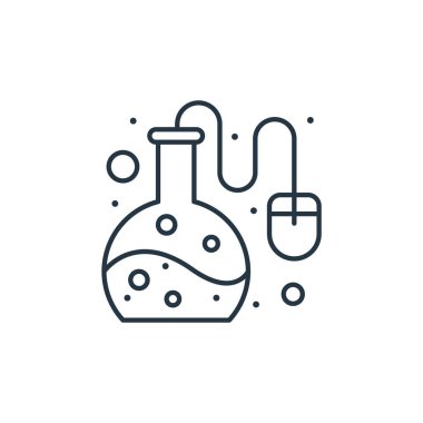 Mataranın vektör simgesi. Şişede düzenlenebilir felç. Web ve mobil uygulamalarda, logoda ve yazılı medyada kullanmak için matara lineer sembolü. İnce çizgili çizim. Vektör izole çizimi.