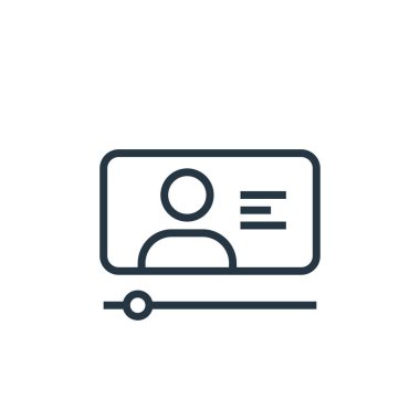 çevrimiçi öğrenme vektör simgesi. Çevrimiçi öğrenilebilir felç. İnternet ve mobil uygulamalarda kullanmak için çevrimiçi öğrenme lineer sembolü, logo, yazdırma medyası. İnce çizgili çizim. Vektör izole çizimi.