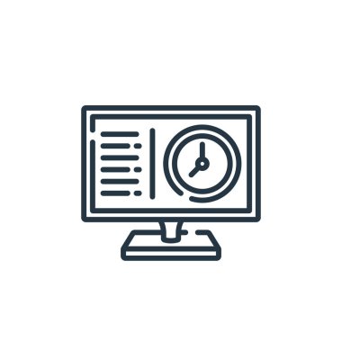 TV vektör simgesi. TV 'de yayınlanabilir felç. İnternet ve mobil uygulamalarda kullanım için TV lineer sembolü, logo, yazdırma medyası. İnce çizgili çizim. Vektör izole çizimi.