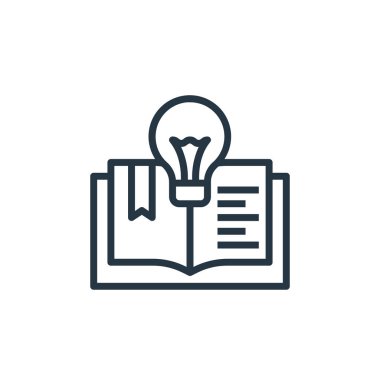 yaratıcı vektör simgesi. Düzenlenebilir inme. Web ve mobil uygulamalarda kullanım için yaratıcı doğrusal sembol, logo, yazdırma medyası. İnce çizgili çizim. Vektör izole çizimi.