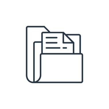 dizin vektör simgesi. Dizinlenebilir felç. Web ve mobil uygulamalarda kullanmak için dizin doğrusal sembolü, logo, yazdırma ortamı. İnce çizgili çizim. Vektör izole çizimi.