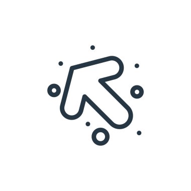 Sola dönüş vektör simgesi. Sola döndür, değiştirilebilir vuruş. Web ve mobil uygulamalar, logo ve yazdırma ortamlarında kullanmak için sol doğrusal simge kullan. İnce çizgili çizim. Vektör izole çizimi.