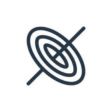 Kara delik vektör simgesi. Düzenlenebilir kara delik vuruşu. Web ve mobil uygulamalarda, logoda ve yazılı medyada kullanmak için kara delik doğrusal sembolü. İnce çizgili çizim. Vektör izole çizimi.