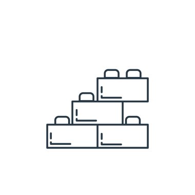 Blok vektör simgesi. Engellenebilir vuruş. Web ve mobil uygulamalarda kullanmak için doğrusal sembolü engeller, logo, yazdırma ortamı. İnce çizgili çizim. Vektör izole çizimi.