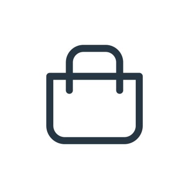 torba vektör simgesi. düzenlenebilir kalp krizi. ağ ve mobil uygulamalarda kullanmak için torba doğrusal sembolü, logo, yazdırma ortamı. İnce çizgili çizim. Vektör izole çizimi.