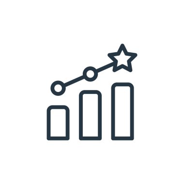 büyüme vektör simgesi. Büyüme düzenlenebilir felç. Web ve mobil uygulamalarda kullanım için büyüme doğrusal sembolü, logo, yazdırma medyası. İnce çizgili çizim. Vektör izole çizimi.