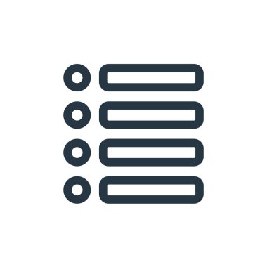 bar grafik vektör simgesi. Bar çizelgesi değiştirilebilir felç. Web ve mobil uygulamalar, logo ve yazdırma ortamlarında kullanmak için bar çizelgesi doğrusal sembolü. İnce çizgili çizim. Vektör izole çizimi.