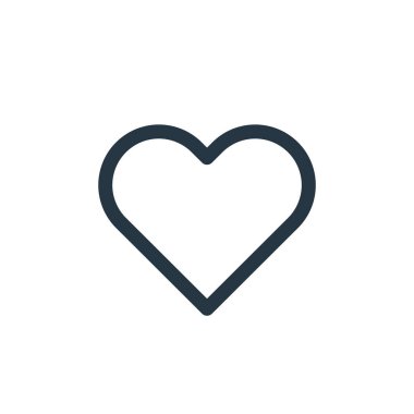 Favori vektör simgesi. En sevilen kurgulanabilir vuruş. Web ve mobil uygulamalarda kullanmak için favori doğrusal sembol, logo, yazdırma medyası. İnce çizgili çizim. Vektör izole çizimi.