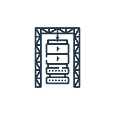 Hoparlör vektör simgesi. Hoparlör inmesi. Web ve mobil uygulamalarda kullanmak için hoparlör lineer sembolü, logo, yazdırma medyası. İnce çizgili çizim. Vektör izole çizimi.