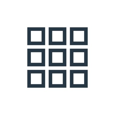 Küresel ızgara vektör simgesi. Küresel ızgara değiştirilebilir felç. İnternet ve mobil uygulamalarda, logoda, yazıcı ortamında kullanmak için küresel ızgara doğrusal sembolü. İnce çizgili çizim. Vektör izole çizimi.