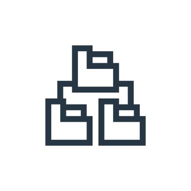 dizin vektör simgesi. Dizinlenebilir felç. Web ve mobil uygulamalarda kullanmak için dizin doğrusal sembolü, logo, yazdırma ortamı. İnce çizgili çizim. Vektör izole çizimi.