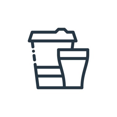 içki vektör simgesi. Kurgulanabilir inme. Web ve mobil uygulamalarda kullanmak için lineer sembol, logo, yazdırma medyası. İnce çizgili çizim. Vektör izole çizimi.